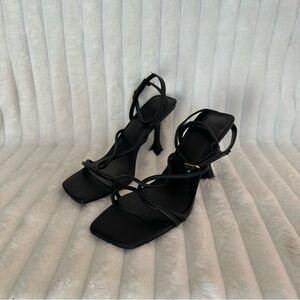 Open Edit Strappy Square-Toe Heels – Black
Size 7.5